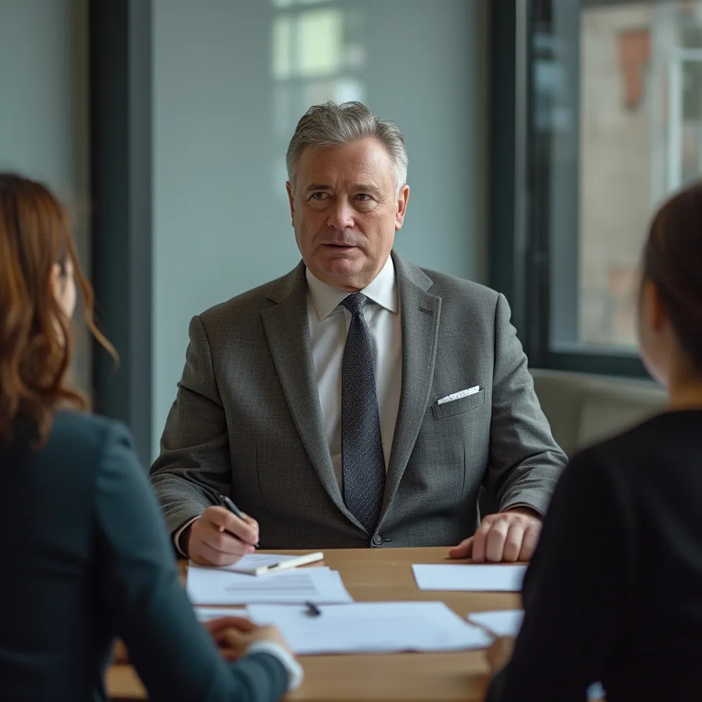 Mentore segue il progresso di un cliente business